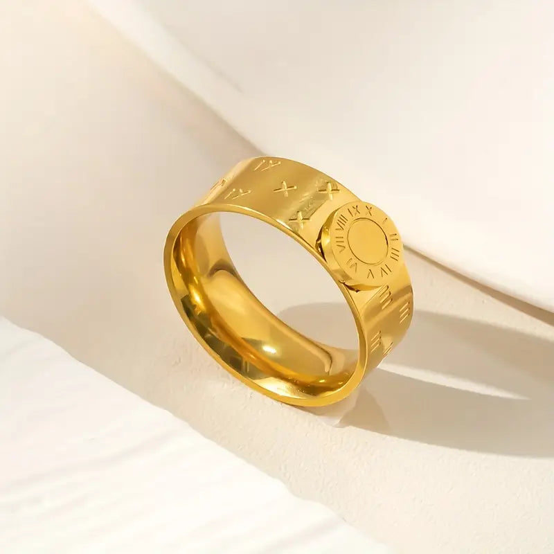 Celeste Roman Numeral Ring