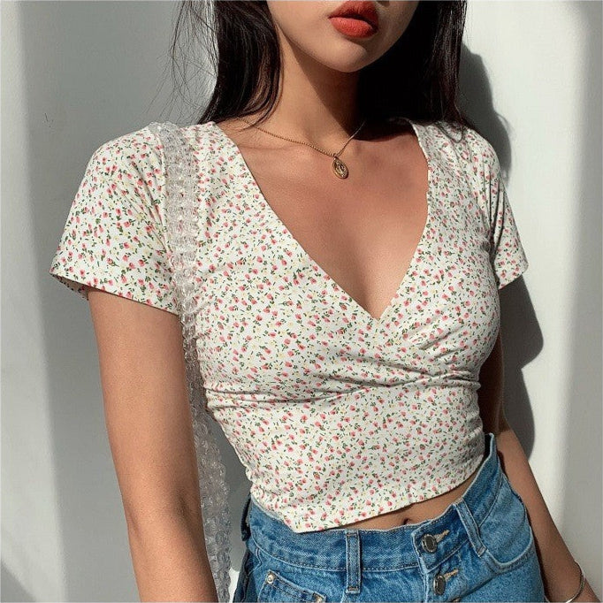 Mila Floral Wrap Top