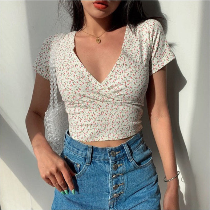 Mila Floral Wrap Top