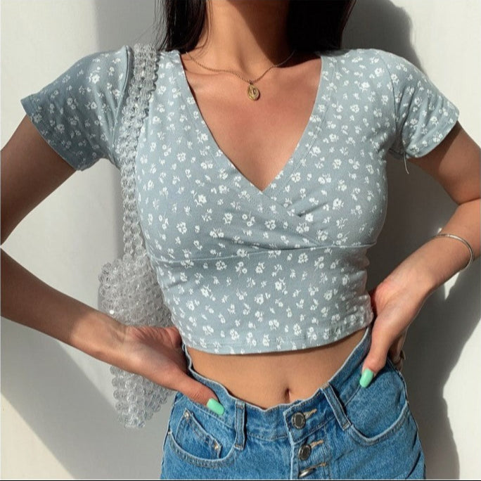 Mila Floral Wrap Top