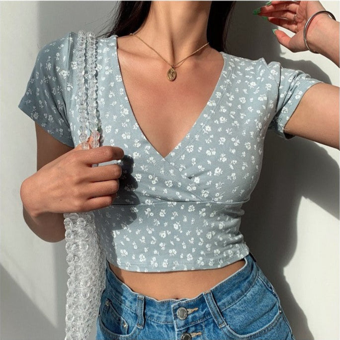 Mila Floral Wrap Top