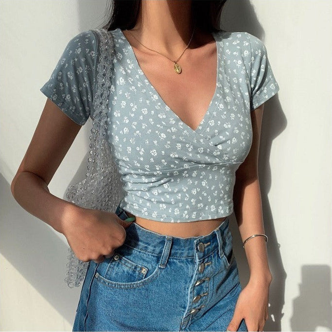 Mila Floral Wrap Top