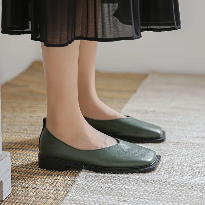 Vera Square-Toe Flats
