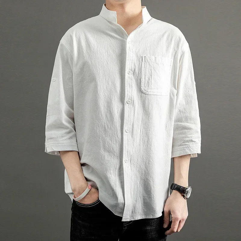 Vance Stand Collar Shirt