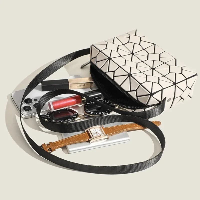 Liora Geogrid Crossbody Bag