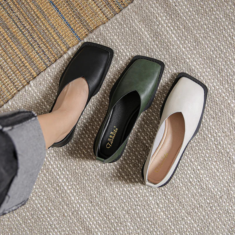 Vera Square-Toe Flats