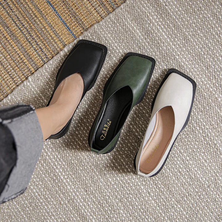 Vera Square-Toe Flats