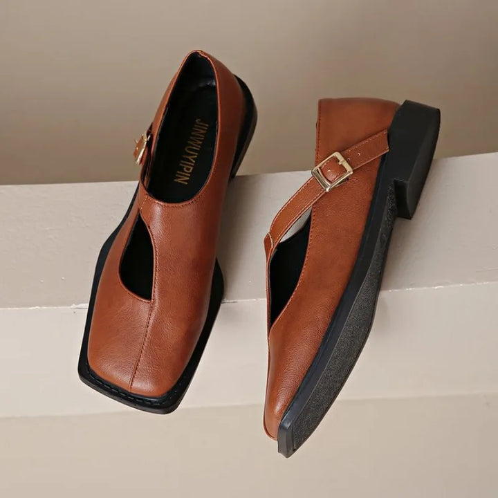 Éloise Buckled Strap Flats