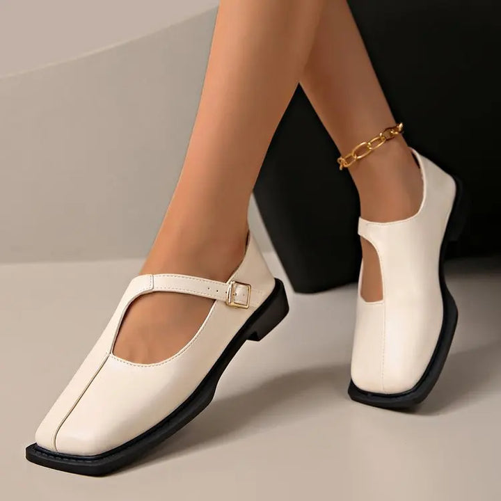 Éloise Buckled Strap Flats