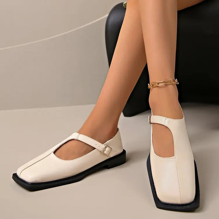 Éloise Buckled Strap Flats