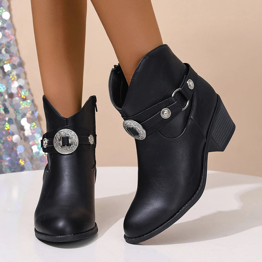Sadie Western Buckle Boots