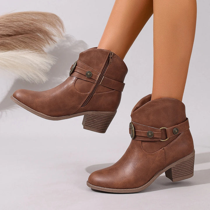 Sadie Western Buckle Boots