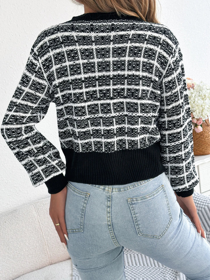 René Grid Cardigan