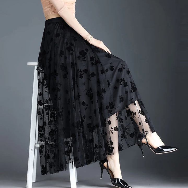 Eliza Petal Mesh Skirt