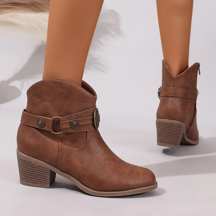 Sadie Western Buckle Boots