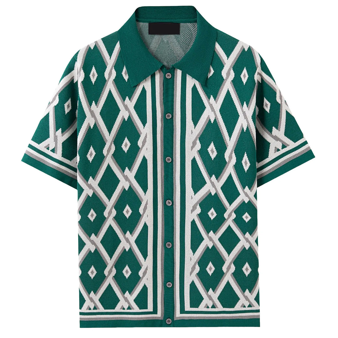 The Marque Knit Button-Up