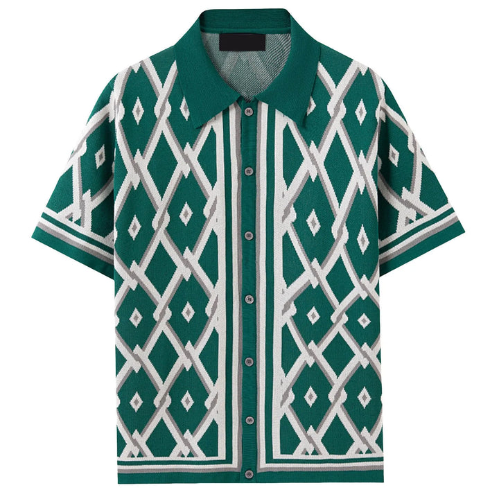 The Marque Knit Button-Up