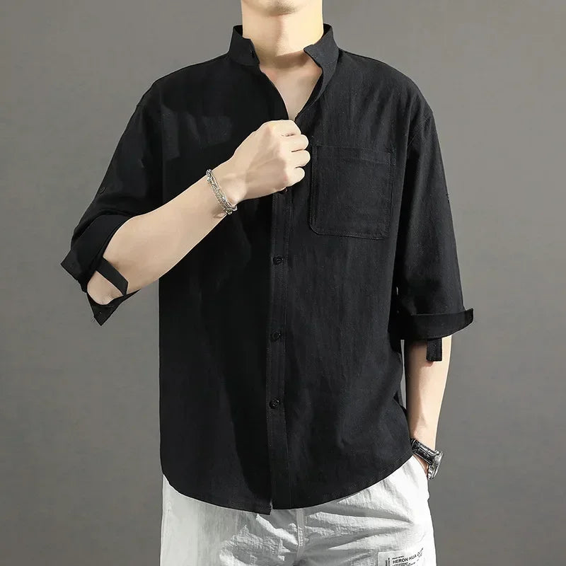 Vance Stand Collar Shirt