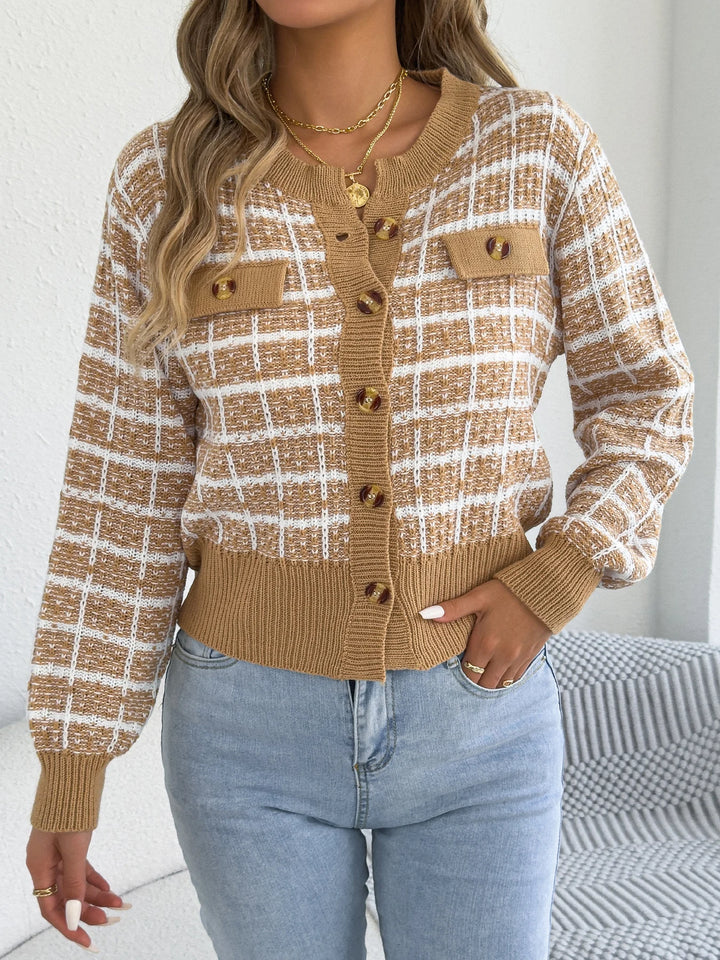 René Grid Cardigan