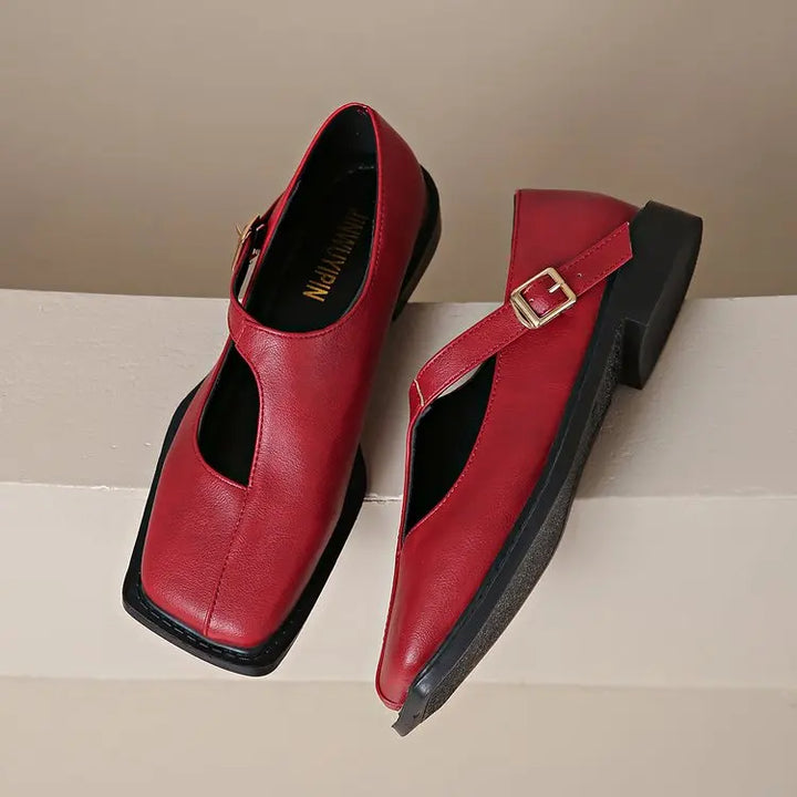 Éloise Buckled Strap Flats