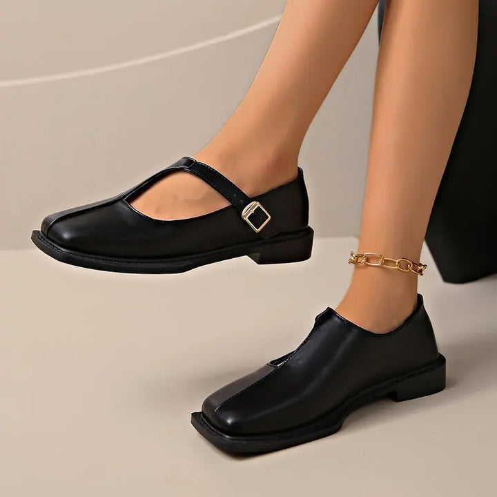 Éloise Buckled Strap Flats