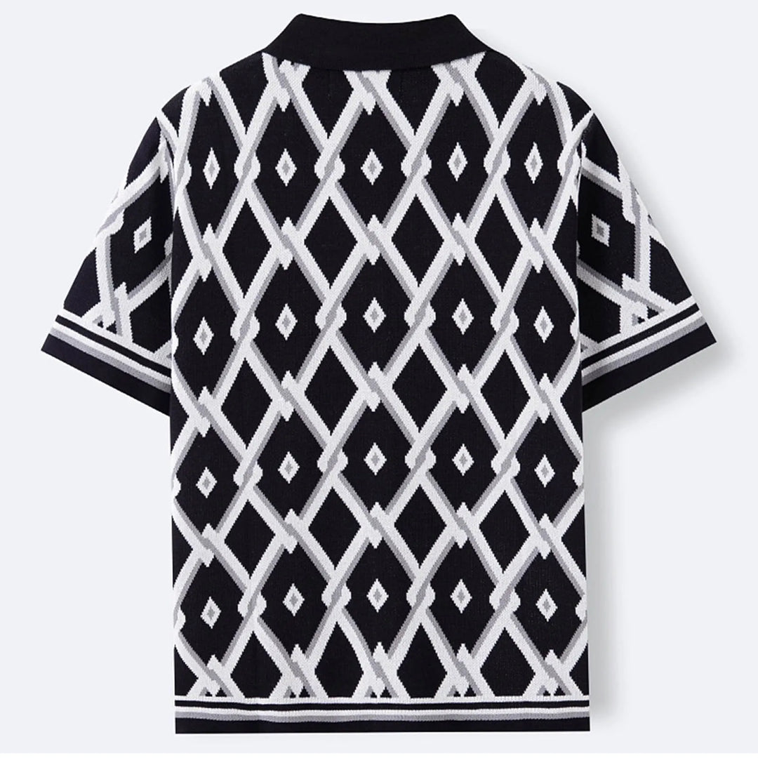The Marque Knit Button-Up