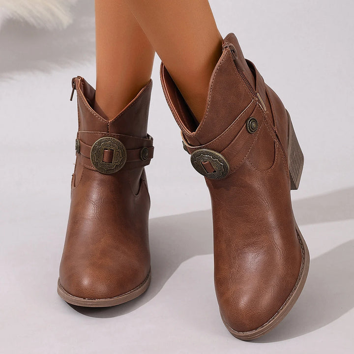 Sadie Western Buckle Boots