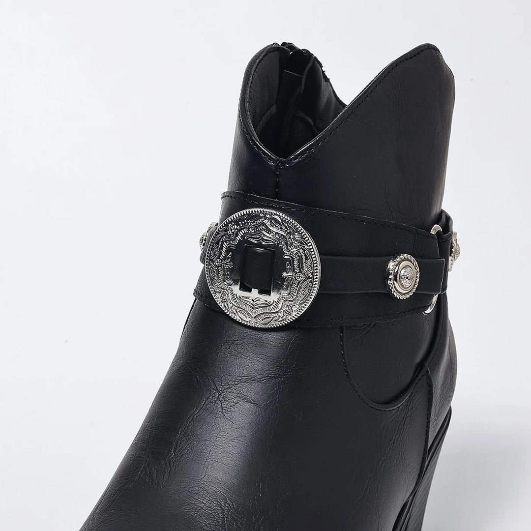 Sadie Western Buckle Boots