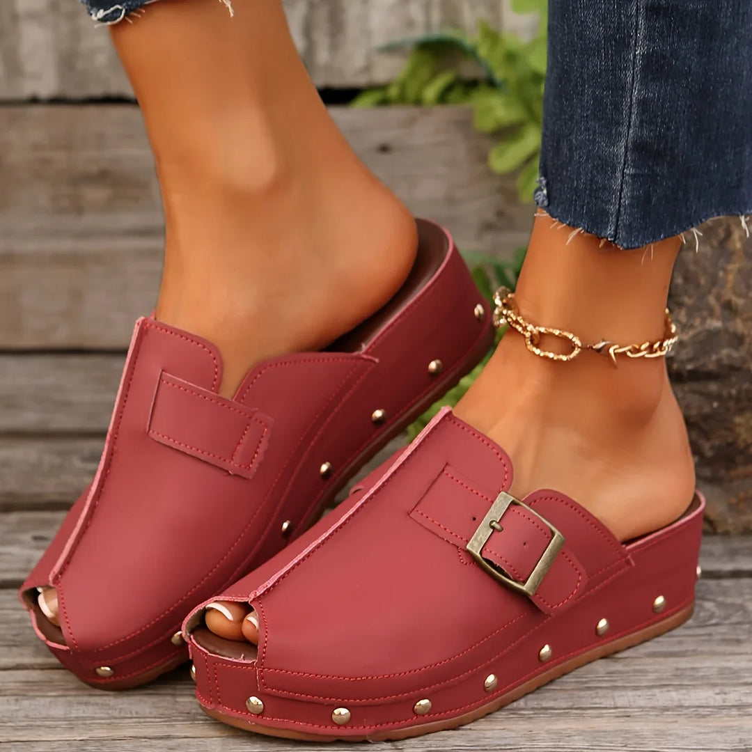 Nola Open Toe Mules