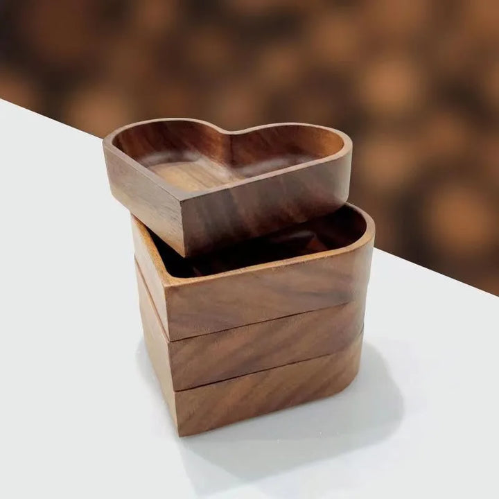 Terra Heart Wooden Tray