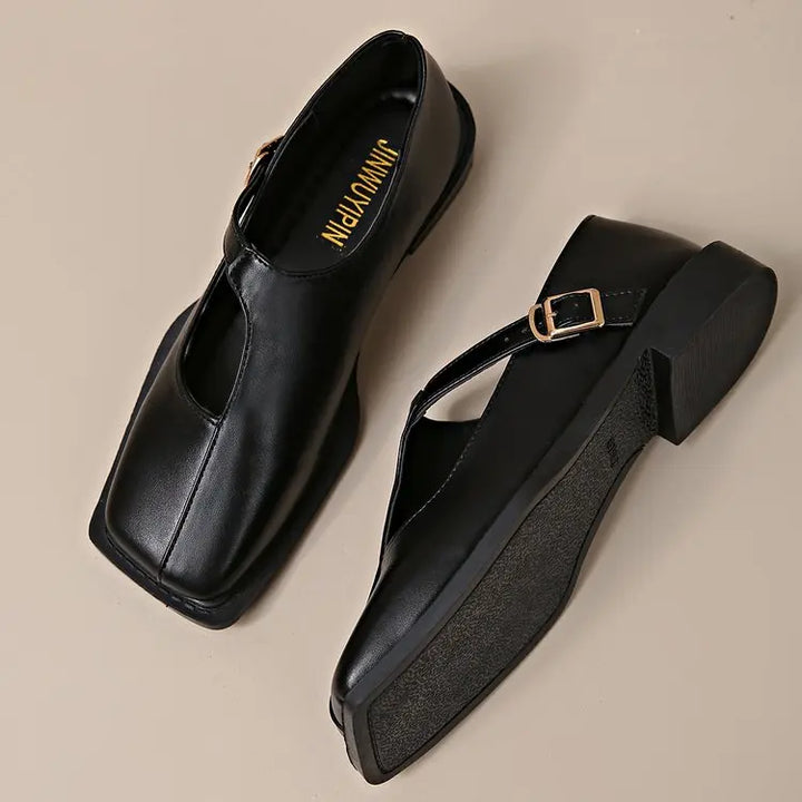 Éloise Buckled Strap Flats