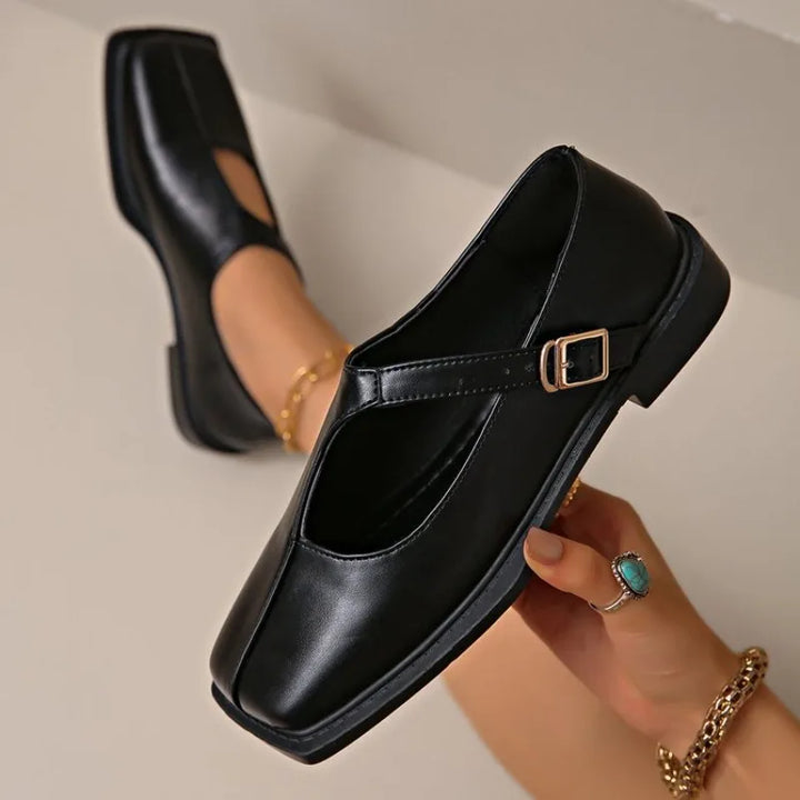 Éloise Buckled Strap Flats