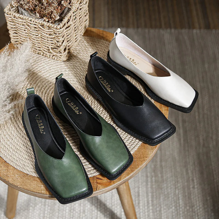 Vera Square-Toe Flats