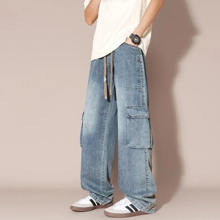 Gridline Cargo Jeans