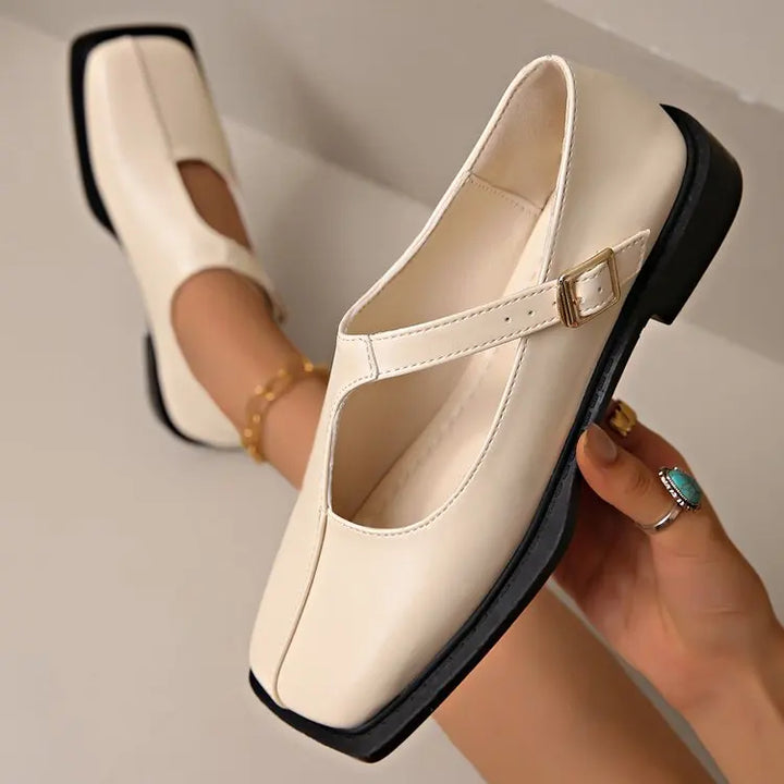 Éloise Buckled Strap Flats