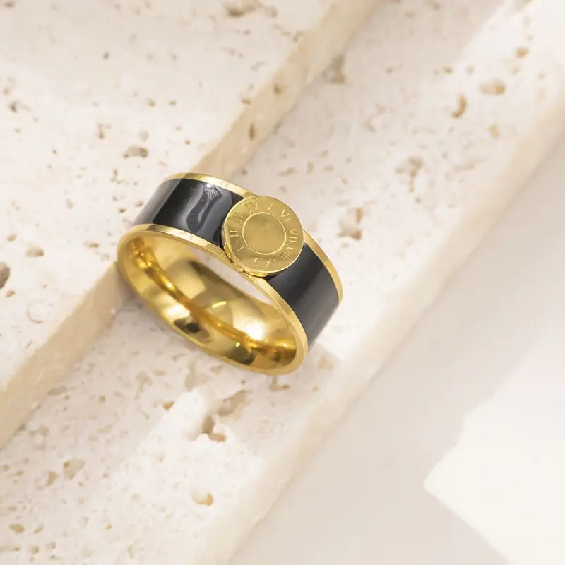 Celeste Roman Numeral Ring